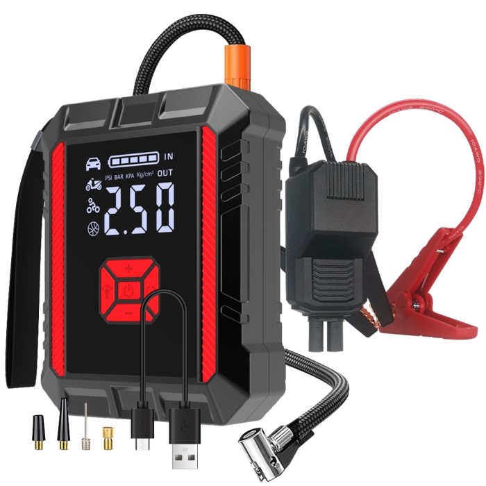 Jump Starter with air compressor all in one